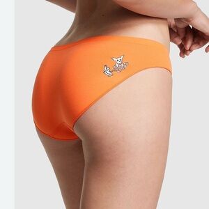 PINK Vicrtorias Secret Orange Dog Bikini Seamless Knickers